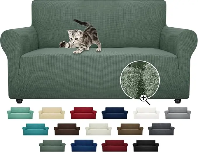 ZNSAYOTX Super Stretch Couch Cover Love Seat Sofa Covers